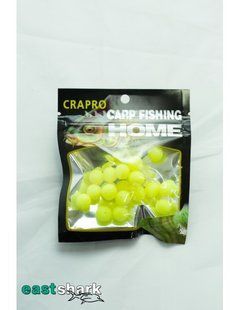 Bile Pop Up East Shark Din Plastic, Galben Fluo, 10mm, 20buc/plic - GALBEN